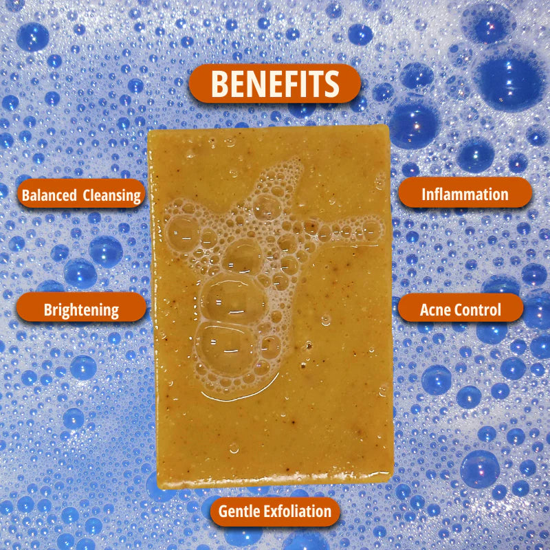 Orange and Turmeric Infused Soap Bar