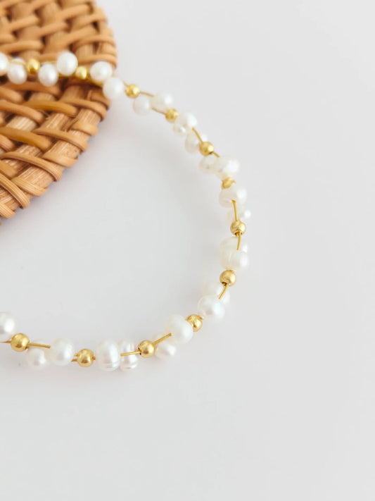 Baby'S Breath Pearl Bracelet