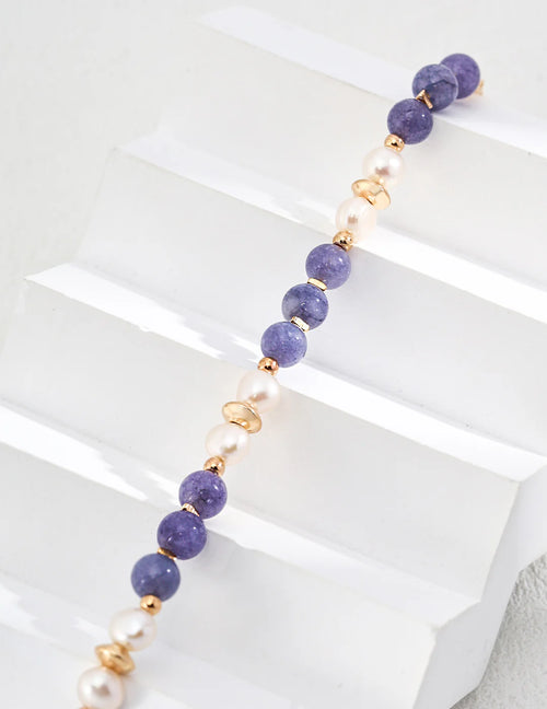 Natural Pearl with Kunzite Bracelet