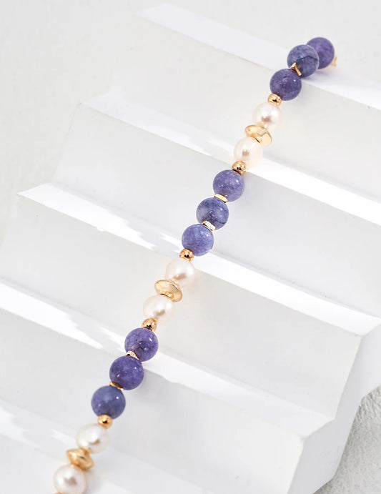 Natural Pearl with Kunzite Bracelet