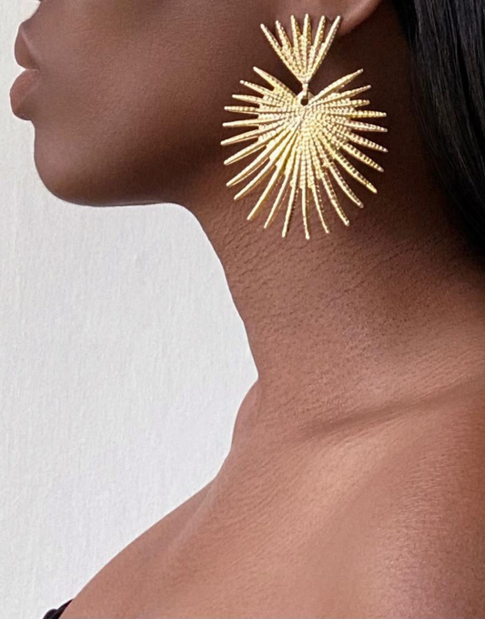 Hathor Gold Tassel Earrings