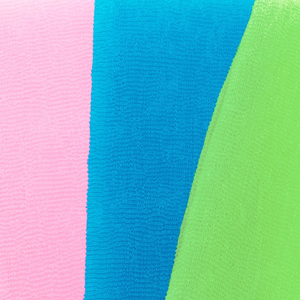 Revitalize Your Skin with the S&T INC. Back Scrubber: Exfoliating Shower Towel in Assorted Pink - 3 Pack for Ultimate Clean!