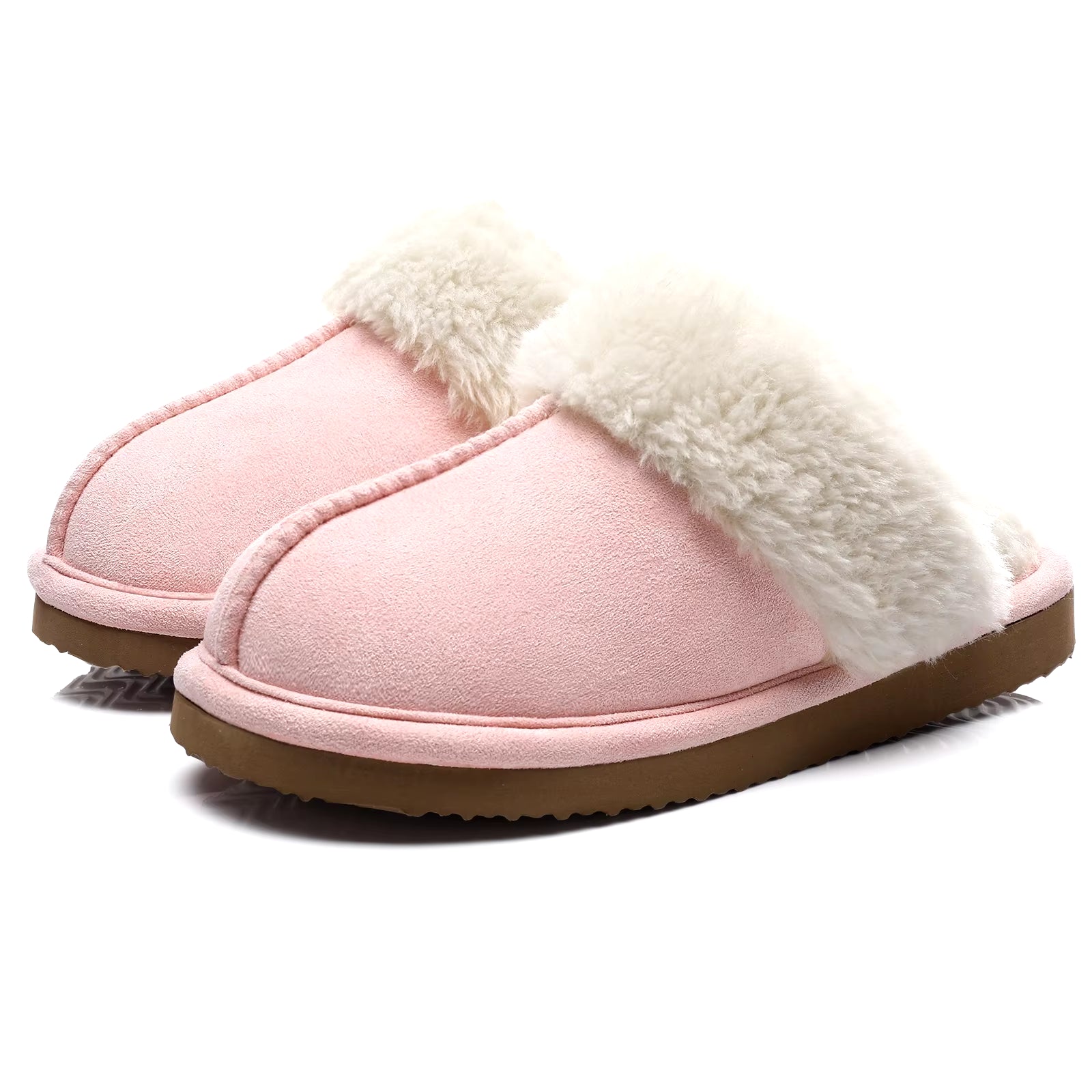 Luxurious Faux Fur Winter Slippers for Women - Comfy Indoor Plush House Shoes with Memory Foam and Anti-Slip Sole