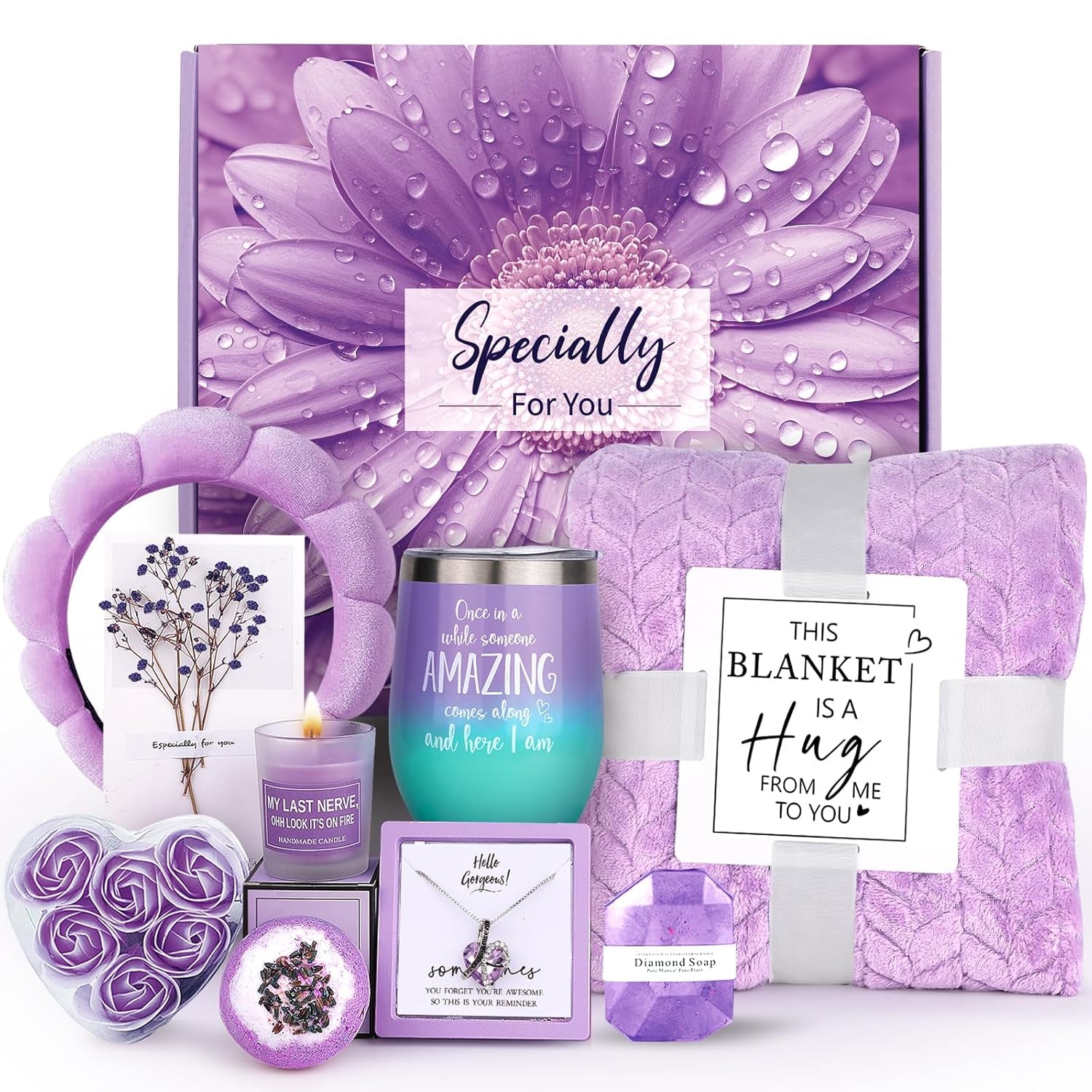 Luxury Spa Gift Baskets for Women - Thoughtful Birthday, Retirement, and Self-Care Packages for Girlfriends, Sisters, and Friends