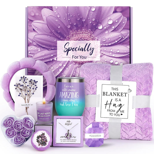Luxury Spa Gift Baskets for Women - Thoughtful Birthday, Retirement, and Self-Care Packages for Girlfriends, Sisters, and Friends