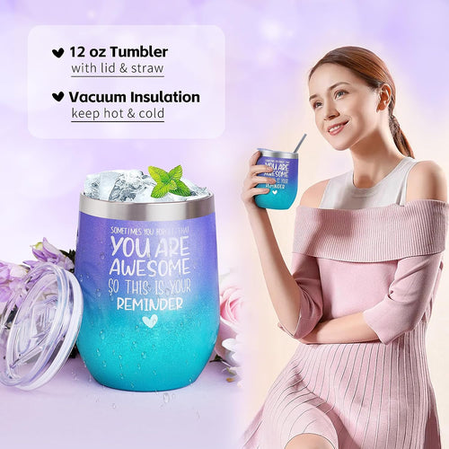 Luxurious Self-Care Gift Basket for Women: Elegant Birthday and Holiday Package with Insulated Wine Tumbler - Ideal for Mothers, Sisters, Friends, and Teachers