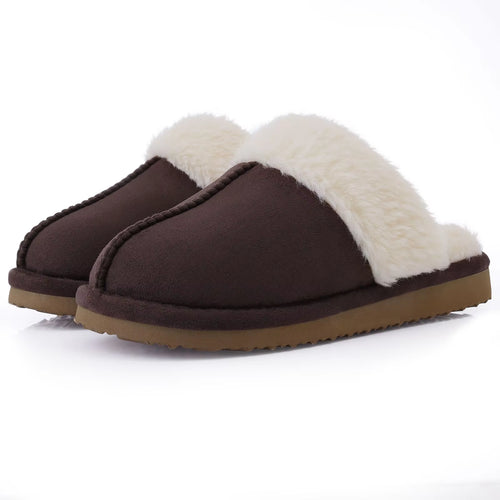 Luxurious Faux Fur Winter Slippers for Women - Comfy Indoor Plush House Shoes with Memory Foam and Anti-Slip Sole