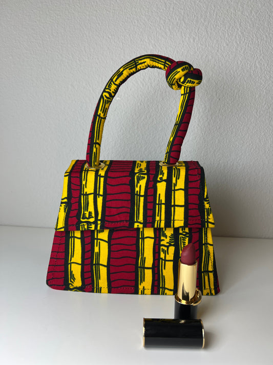 Asma Knot African Print Mini Bag