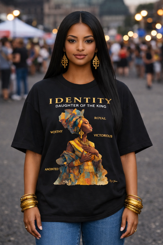 IDENTITY — "Daughter of the King" — Limited Edition Heritage Oversized Tee
