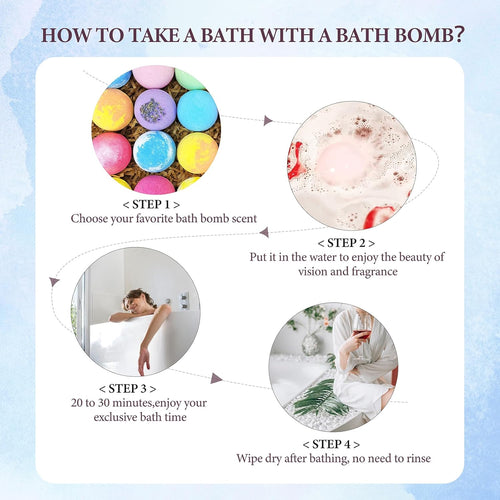 Indulge in Luxury: 12 Handmade Moisturizing Bath Bombs Gift Set with Relaxing Coconut Essential Oils - Perfect Spa Experience for Him/Her, Wife, or Girlfriend