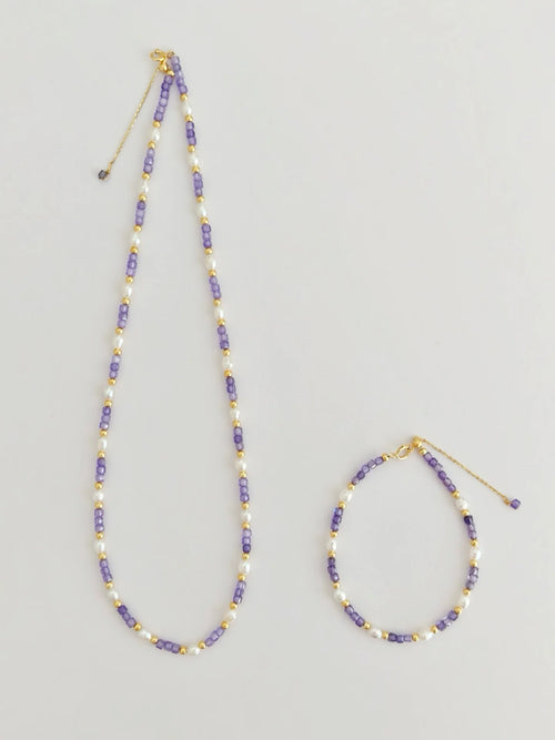 Natural Pearl Zircon Bracelet