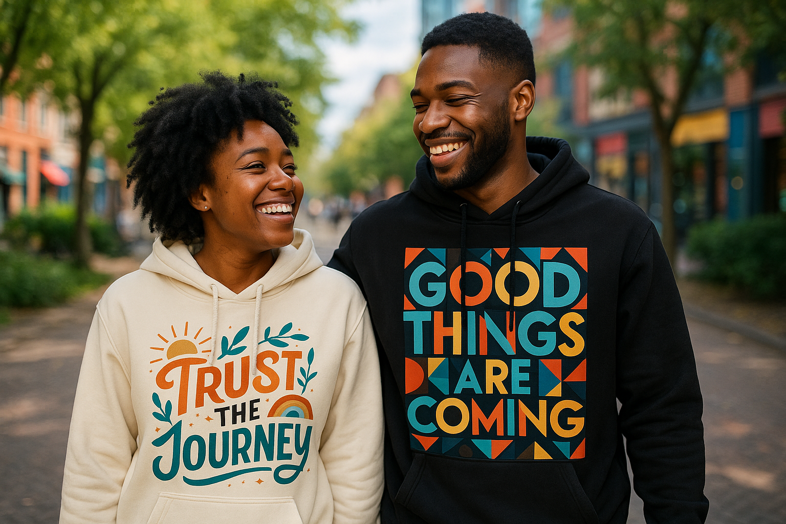 Can you change the graphic on his hoodie