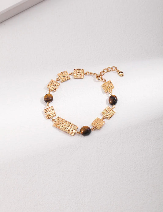 Tiger‘S Eye Stone Adjustable Bracelet