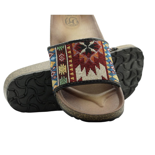 TX8829 Women's Sandals - Lightweight Slip-On Slides with Soft Footbed, Open Toe Design, Arch Support, and Non-Slip Sole for Versatile Indoor and Outdoor Summer Wear