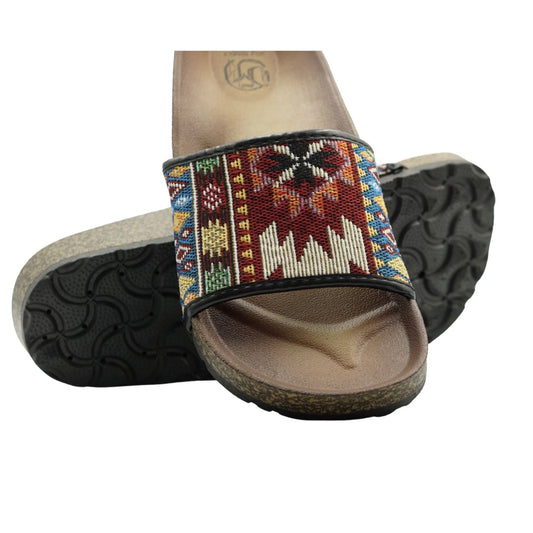 TX8829 Women's Sandals - Lightweight Slip-On Slides with Soft Footbed, Open Toe Design, Arch Support, and Non-Slip Sole for Versatile Indoor and Outdoor Summer Wear