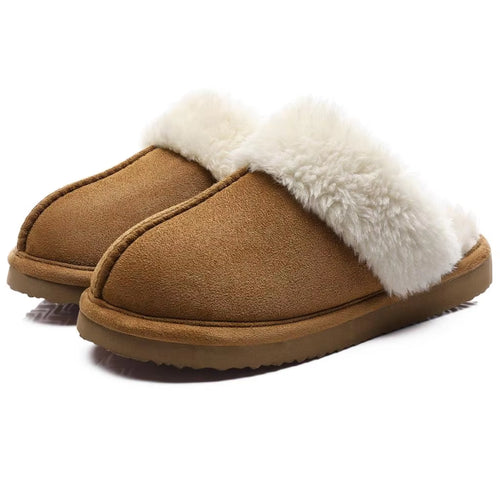 Luxurious Faux Fur Winter Slippers for Women - Comfy Indoor Plush House Shoes with Memory Foam and Anti-Slip Sole
