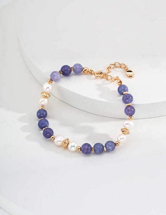 Natural Pearl with Kunzite Bracelet