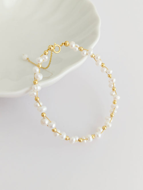 Baby'S Breath Pearl Bracelet